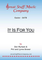 It Is For You SATB choral sheet music cover